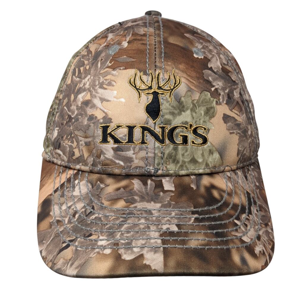 King's Strapback Baseball Cap Multi One Size Adjustable Embroidered Camouflage